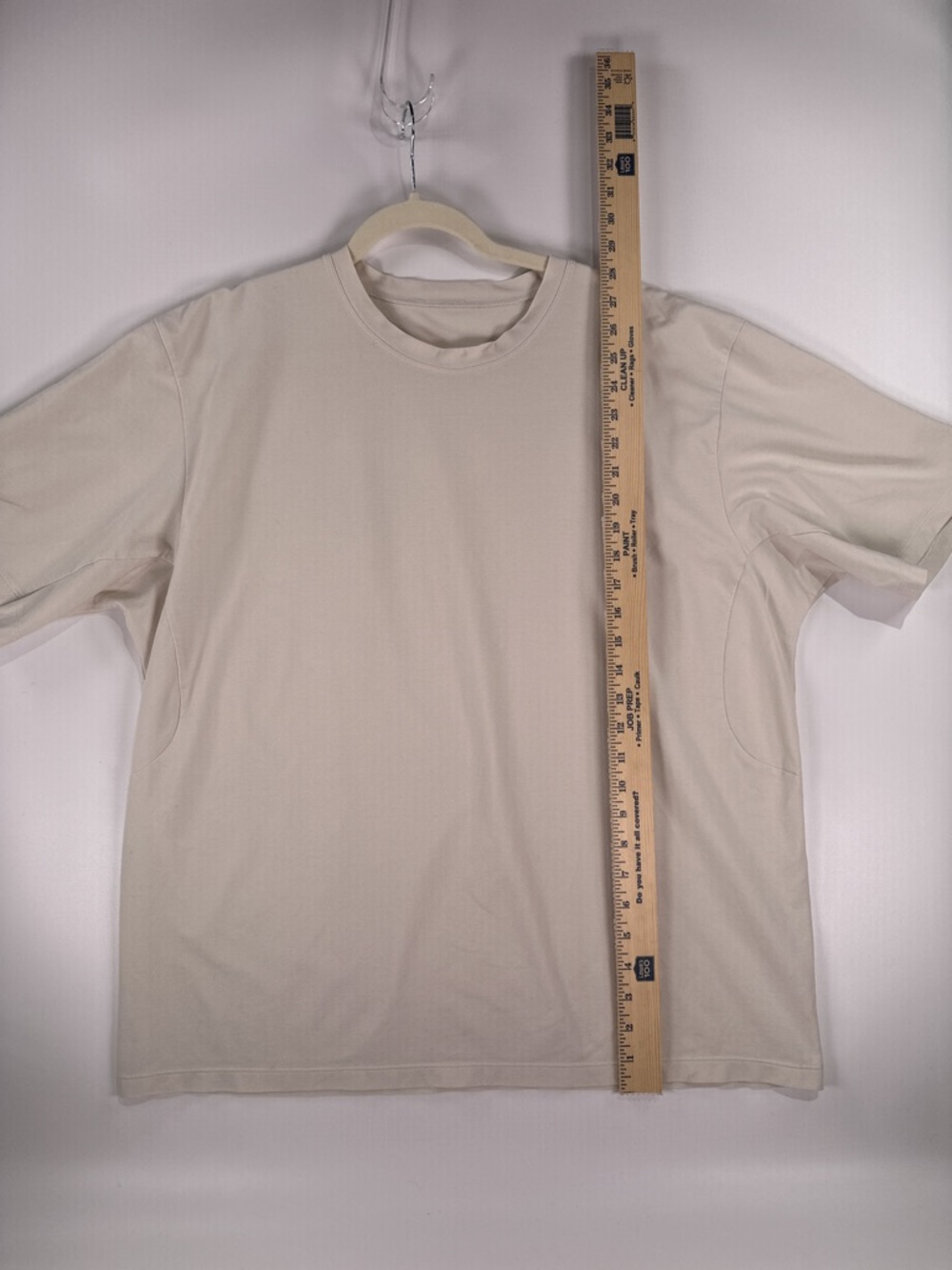 Lululemon Mens Zeroed In Short Sleeve Shirt Bone XL - Picture 7 of 8